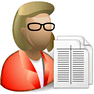Accountant with Shadow icon