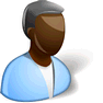 Afro-American with Shadow icon