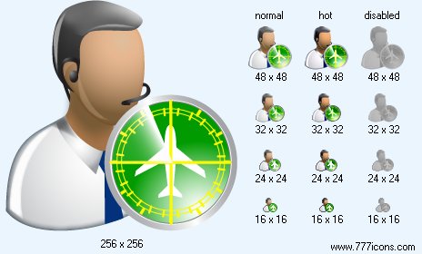 Air Traffic Controller Icon Images