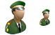 Army officer icons