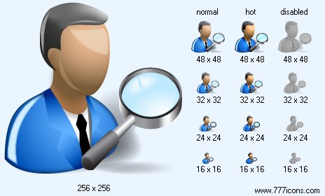 Auditor with Shadow Icon Images