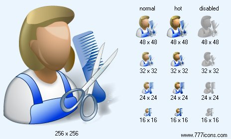 Barber with Shadow Icon Images