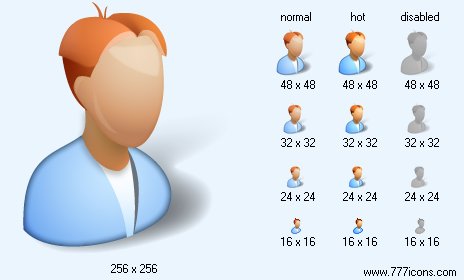 Boy with Shadow Icon Images