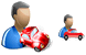 Car salesman SH icons