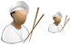 Chinese cook icons