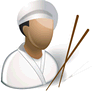 Chinese Cook with Shadow icon