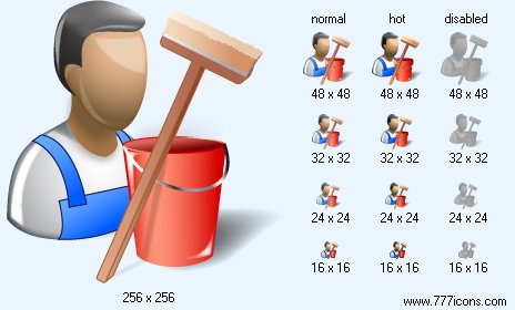 Cleaner with Shadow Icon Images