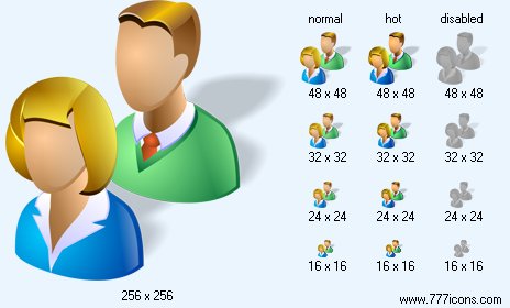 Clients with Shadow Icon Images