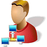 Computer Administrator with Shadow icon