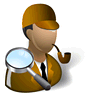 Detective with Shadow icon
