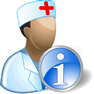 Doctor Info with Shadow icon