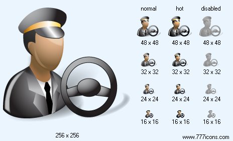 Driver with Shadow Icon Images