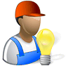 Electrician with Shadow icon