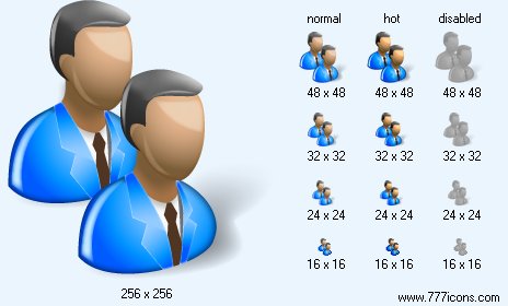 Men with Shadow Icon Images