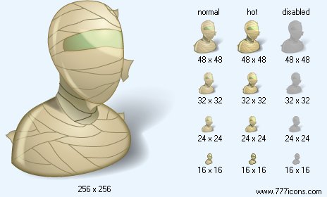 Mummy with Shadow Icon Images