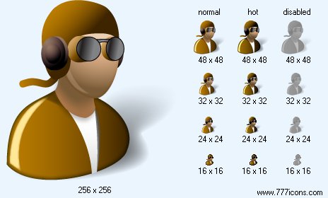 Pilot with Shadow Icon Images