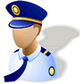 Police Officer with Shadow icon