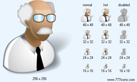Retiree with Shadow Icon Images