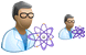 Scientist icons