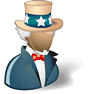 Uncle Sam with Shadow icon