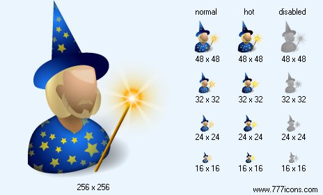 Wizard with Shadow Icon Images