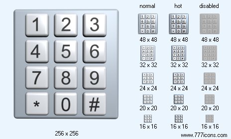 Digital Dialer Icon Images