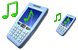 Phone music icons
