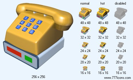 Phone With Modem Icon Images