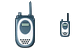 Portable radio transmitter icons