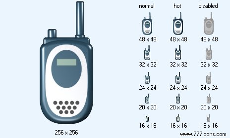 Portable Radio Transmitter Icon Images