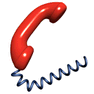 Red Receiver With Cord icon
