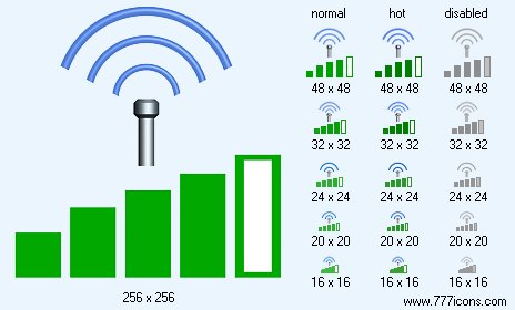 Signal Strength 4 Icon Images