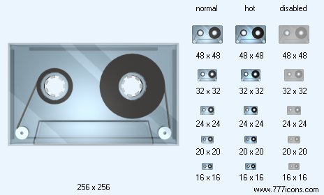 Tape Cassette Icon Images