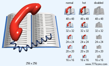 Telephone Directory Icon Images