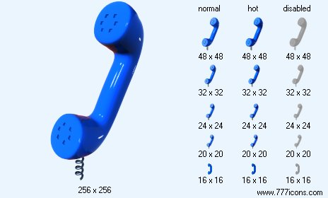 Telephone Receiver Icon Images