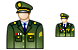 Army officer icons