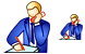 Businessman icons