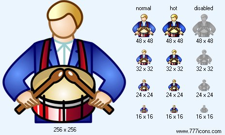 Drummer Icon Images