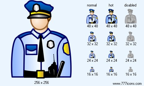 Police-Officer Icon Images