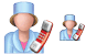 Receptionist icons