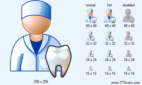 Stomatologist Icon Images