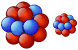 Atomic nucleus icons