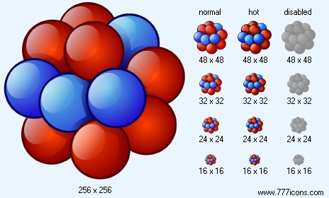 Atomic Nucleus Icon Images