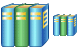 Book library icons