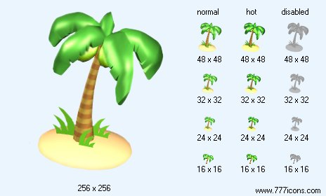 Coconut Tree Icon Images