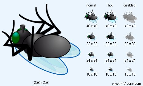 Dead Fly Icon Images