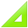 Green Set Square icon