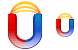 Horseshoe magnet icons