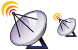 Radio telescope icons