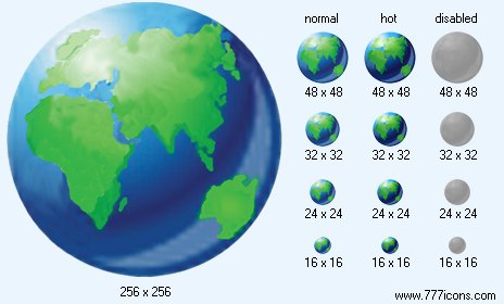 Real Earth Icon Images